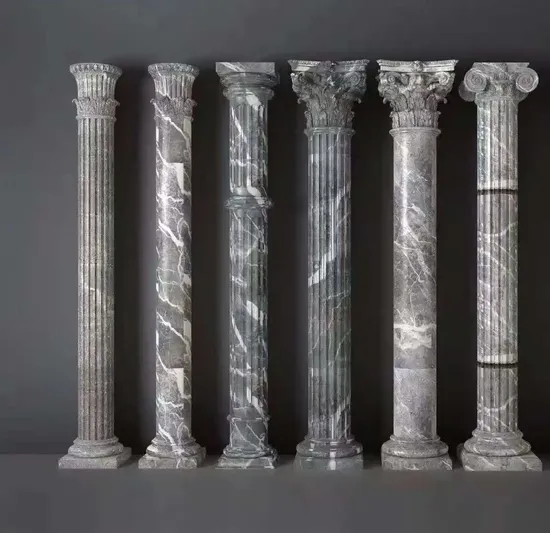 Fluted Marble Column Stone Column Capital