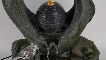 Personalized Bird Garden Fountain Crafted From Polyresin 