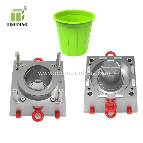 Single Cavity Injection Mould Injection Plastic Planter Flower Pot Mould 