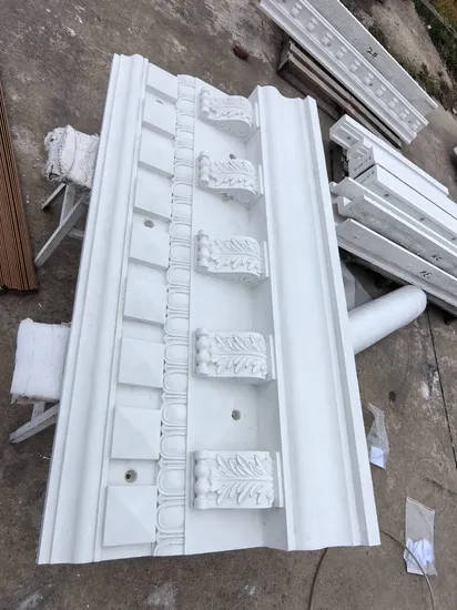 Beige Color Light Weight Precast Concrete Cement Grc Eave Moulding Mold 