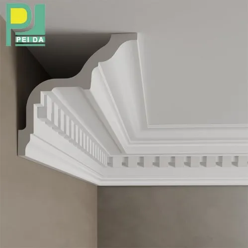 Ceiling Tiles Manufacturer Home Decorative White Color Plaster Pop Cornice 