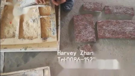 Natural Color Silicone Cultured Wall Tile Mold for Artificial Stone 