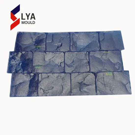Flexible Rubber Stamped Stone Mold Driveway Stamp Concrete Mats 