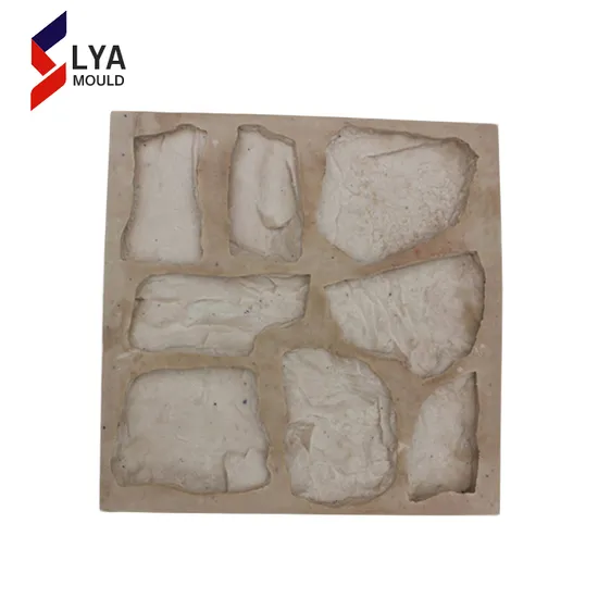 Artificial Wall Panels Stone Silicon Rubber Plastic Paver Mould 