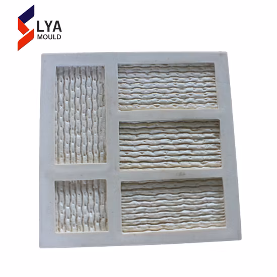 Concrete Stone Veneer Panel Rubber Artificial Wall Mold