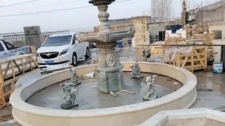 Sales Garden Decoration Large Marble Stone Water Fountain Factory Price Mfwg