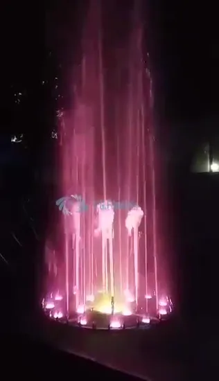 Wonderful Water Fountains Outdoor Garden Decorative Music Fountain with RGB LED Light 